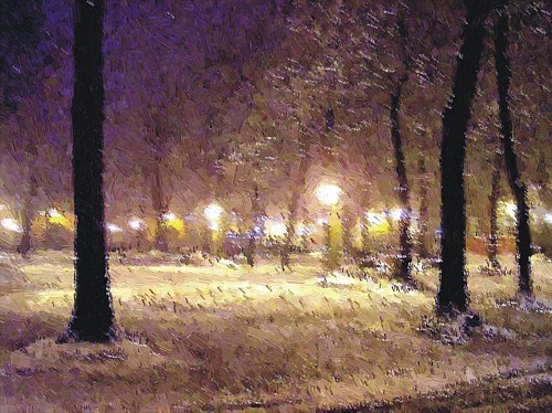 Notturno con neve